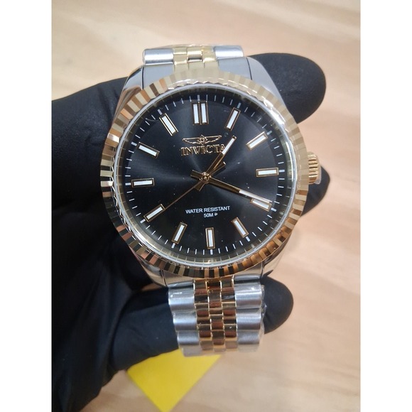 Invicta Other - Invicta Men's Watch Specialty Quartz Black Dial Two Tone Steel Bracelet 47483